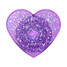 PopSockets Iridescent Confetti Dreamy Heart PopGrip on device