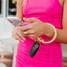 The O-Venture Silicone Big O Key Ring in Champagne