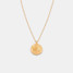 Get Back St. Christopher Gold Medallion Necklace gold lifestyle