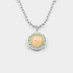 The Get Back St. Christopher Medium Pendant Necklace in Coral The Get Back St. Christopher Medium Pendant Necklace in Coral