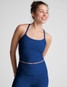 Beyond Yoga Women's Spacedye Slim Racerback Cropped Tank Nocturnal Navy detail view