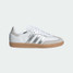 The Adidas Women's Samba OG Shoes in White and Silver