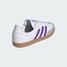 The Adidas Women's Samba OG Shoes in White and Purple
