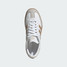 The Adidas Women's Samba OG Shoes in White and Gold