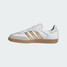 The Adidas Women's Samba OG Shoes in White and Gold