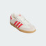 The Adidas Women's Samba OG Shoes in Off White and Red