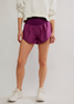 FP Movement Women's Carpe Diem Shorts in Deep Mulberry