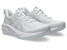 The Asics Women's Novablast 5 Running Shoes in White and Piedmont Grey