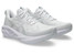 The Asics Men's Novablast 5 Running Shoes in White and Piedmont Grey