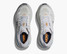 The Hoka Men's Bondi 9 Running Shoes in Stardust and Grey