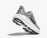 The Hoka Men's Bondi 9 Running Shoes in Galactic Grey and Steller Grey