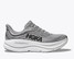 The Hoka Men's Bondi 9 Running Shoes in Galactic Grey and Steller Grey