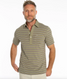 Criquet Men's Top-Shelf Players Polo in Newman Stripe/Olive