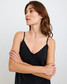 Bella Dahl Women's Frayed Cami Tank Top in Black