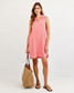 Bella Dahl Women's Sleeveless A-Line Dress in Wild Coral