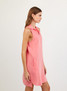 Bella Dahl Women's Sleeveless A-Line Dress in Wild Coral side view