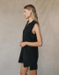 Bella Dahl Women's Sleeveless A-Line Dress in Vintage Black side view