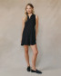 Bella Dahl Women's Sleeveless A-Line Dress in Vintage Black front view