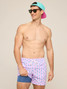 Chubbies Men's Lined Classic Swim Trunks in The Miami Mosaic
