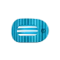 Teleties Medium Flat Round Hair Clip in Splash Zone