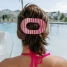 Teleties Large Flat Round Hair Clip in Summer Crush