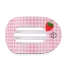 Teleties Large Flat Round Hair Clip in Handpicked Strawberry