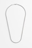 Bartlett London Men's Fox Tail Chain Necklace in PVD Rhodium Plated Bartlett London Men's Fox Tail Chain Necklace in PVD Rhodium Plated