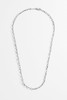 Bartlett London Men's Paperclip Chain Necklace in PVD Rhodium Plated