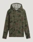 The Free Fly Youth Bamboo Shade Hoodie in Vintage Camo Oil Green