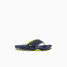 The Reef Kids' Fanning Sandal in the colorway Lime/ Navy The Reef Kids' Fanning Sandal in the colorway Lime/ Navy