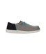The HeyDude Men's Wally Funk Zigzag Mesh army Shoes in Moon Grey/Black The HeyDude Men's Wally Funk Zigzag Mesh army Shoes in Moon Grey/Black