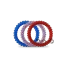 Teleties Small Hair Ties in Patriot Pop