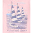 The Vineyard Vines Men's Sunset Sails Tee in Flamingo Pink