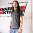 Norman Roscoe Texas Icon T-Shirt in Charcoal back view