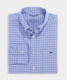 Vineyard Vines Men's Topsail Gingham Performance Shirt in Lilac Breeze