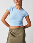 Free People Women's We The Free Protagonist Top in Dream Blue