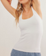Free People Women's Clean Lines Racerback Cami in White