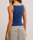 Free People Women's We The Free Mia Tank Top in Bellwether Blue