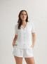 Bella Dahl Women's Short Sleeve Pocket Button Down in White Bella Dahl Women's Short Sleeve Pocket Button Down in White