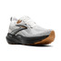 The Brooks Men's Glycerin 22 Running Shoes in White, Black, and Gum