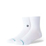 Stance Icon Quarter Crew Socks White detail