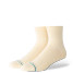 Stance Icon Quarter Crew Socks Canvas front view