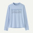 The Patagonia Kids' Capilene Silkweight Longsleeve Tee in Fleck Blue The Patagonia Kids' Capilene Silkweight Longsleeve Tee in Fleck Blue