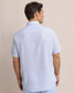 Southern Tide Men's Coral Life Short Sleeve Sport Shirt Cerulean Blue back