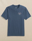 The Southern Tide Men's Tropical Jack Tee in Light Indigo