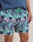 Southern Tide Grand Palms Swim Trunks Simply Green front view