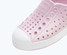 The native Kids' Jefferson Bio-Bling  Shoes in Barely Pink Bling/Shell White