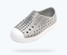 The native Kids' Jefferson Bio-Bling  Shoes in Platinum Bling/Shell White