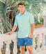 Southern Shirt Men's Grayton Heather Polo in Paradise Green