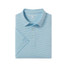 Southern Shirt Men's Heather Madison Stripe Polo in Alaskan Blue back